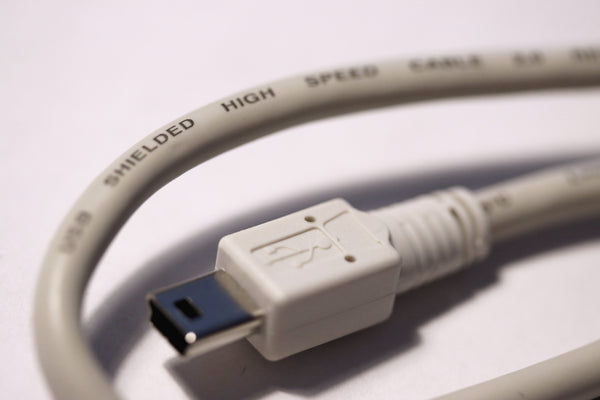USB Cable: A male to Mini-B male (Molex brand)