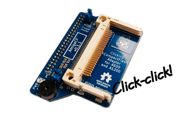 AmigaCF - CF-adapter med kliklyde