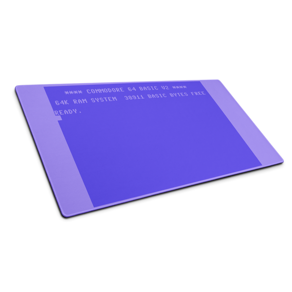 C64 BASIC Screen Gaming Mouse Pad