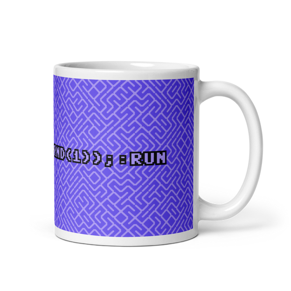 C64 One-Line BASIC Maze mug