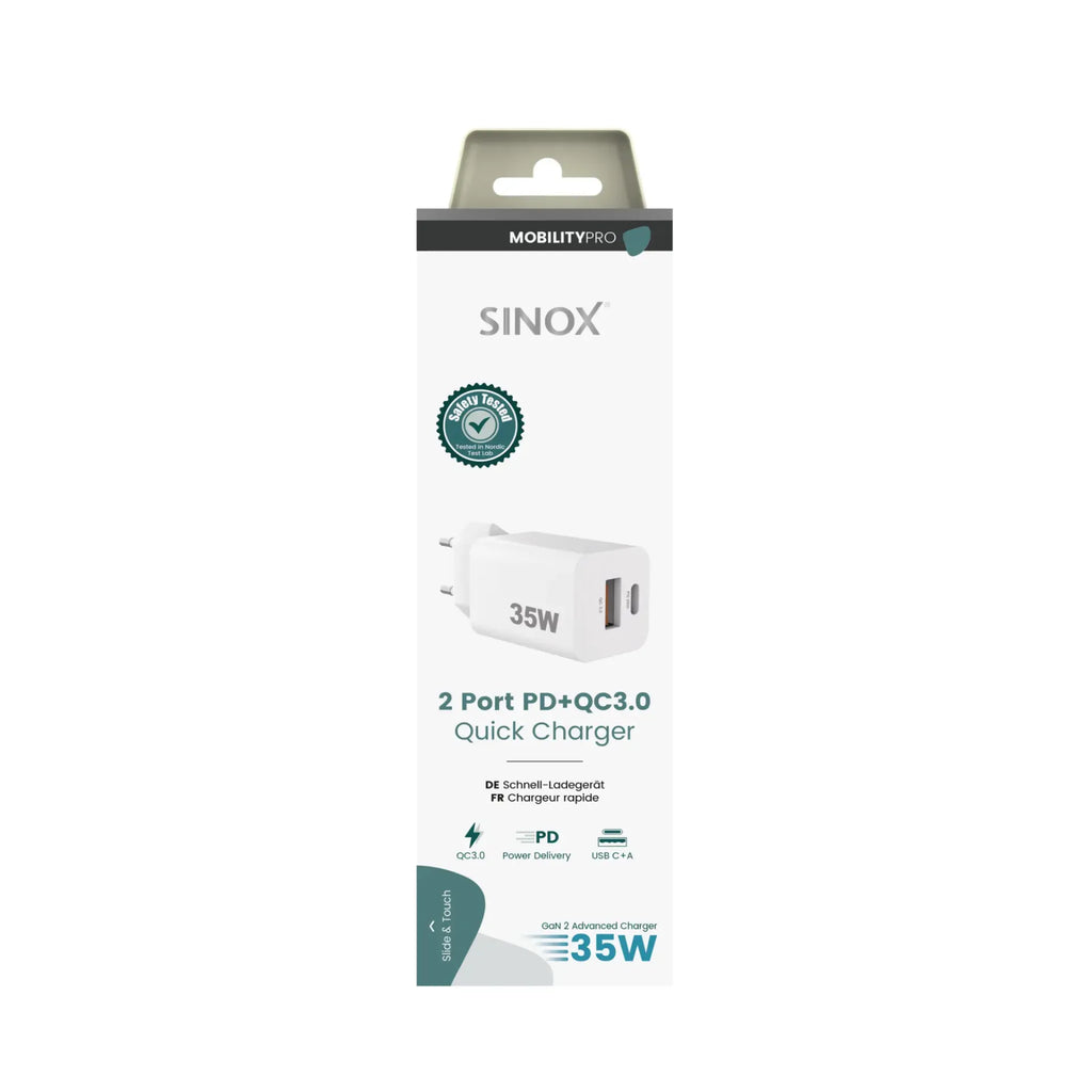 USB-C PD 35W lader (EU-stik)