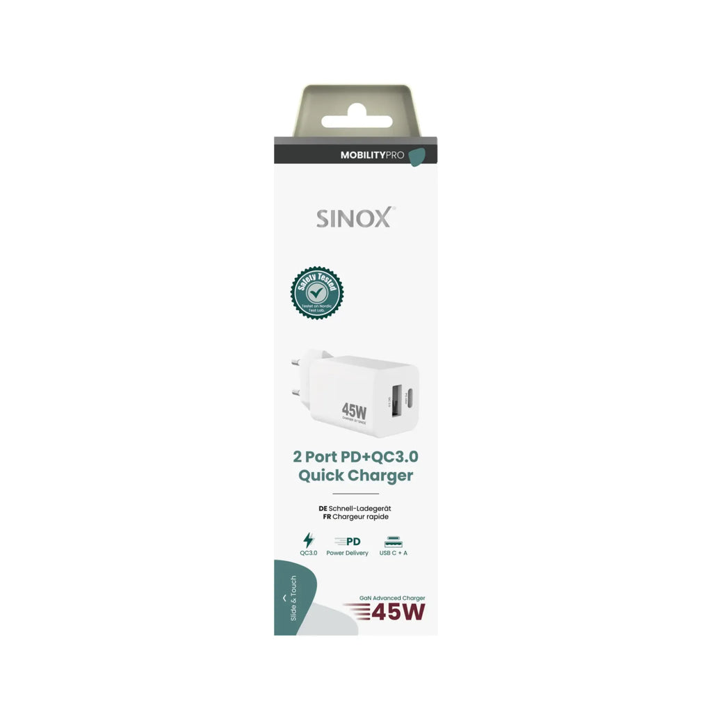 USB-C PD 45W lader (EU-stik)