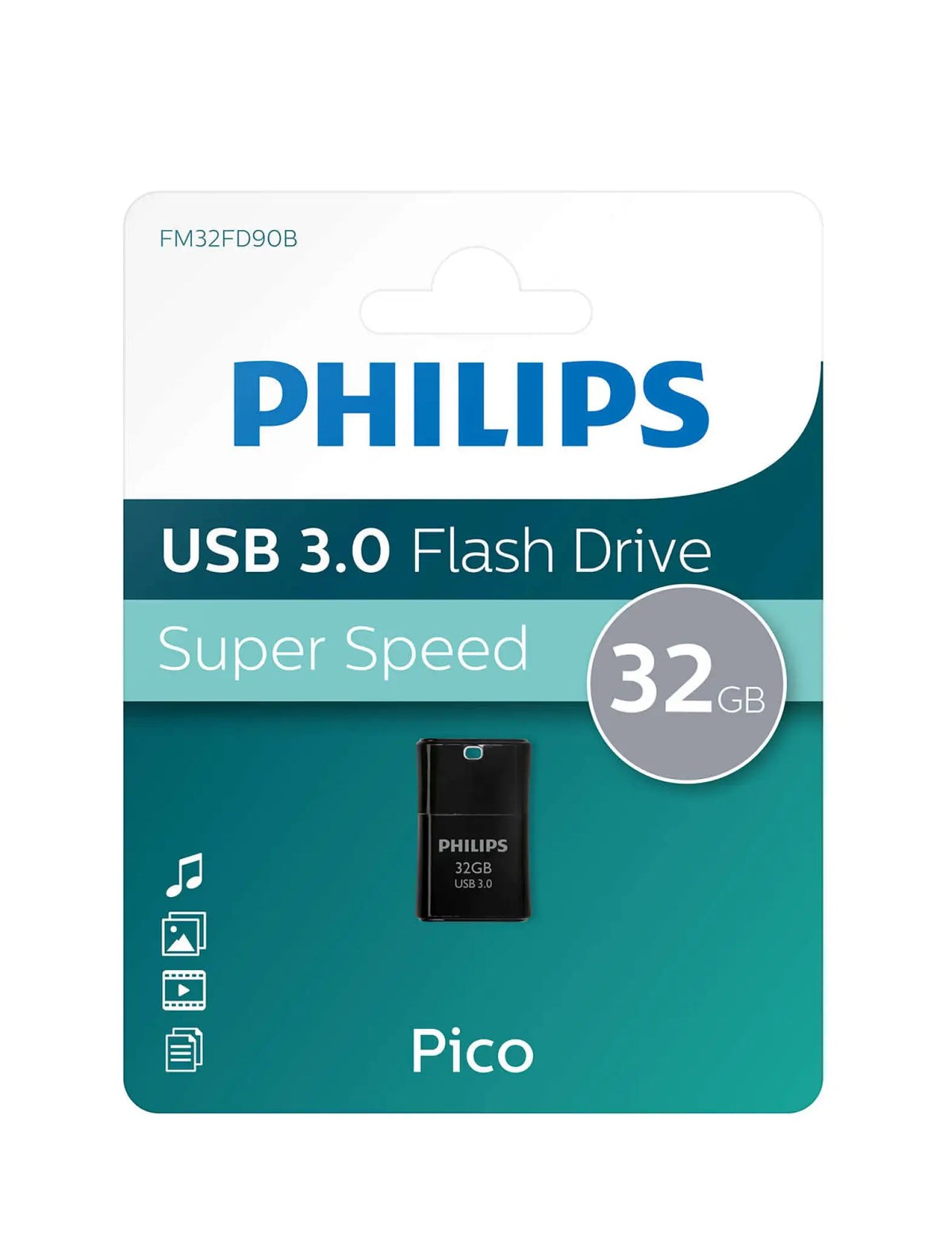 USB 3.0 Pico Flashdrive, 32 GB, Philips