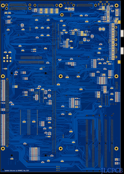 Amiga 4000 Partially Populated Replica Motherboard