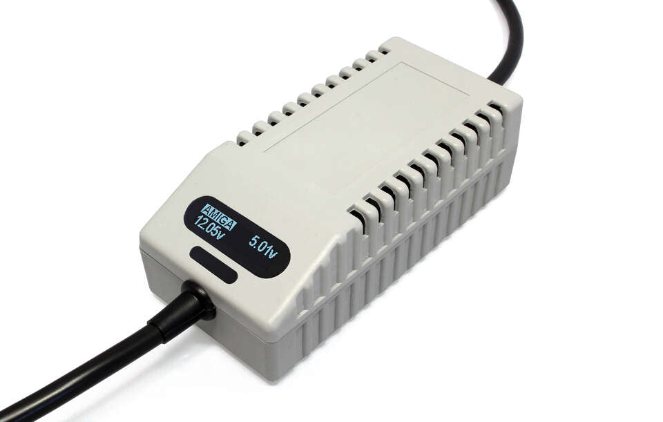 Amiga CD32 Power Supply with OLED Screen (EU plug)