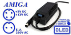 Amiga CD32 Power Supply with OLED Screen (EU plug)