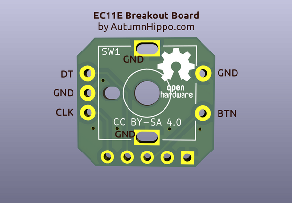 EC11E Rotary Switch Breakout Board