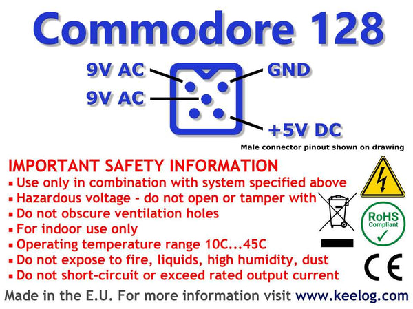 Commodore 128 Power Supply