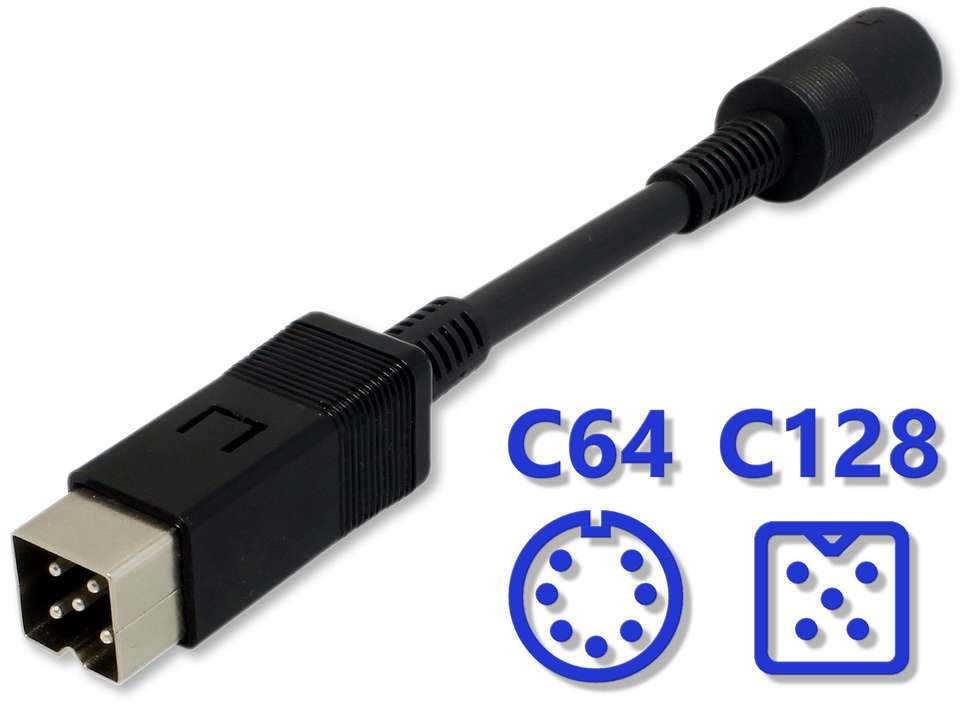 C64 to C128 PSU Adapter Cable