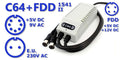 Dual C64 / VIC-20 + Floppy Drive Power Supply