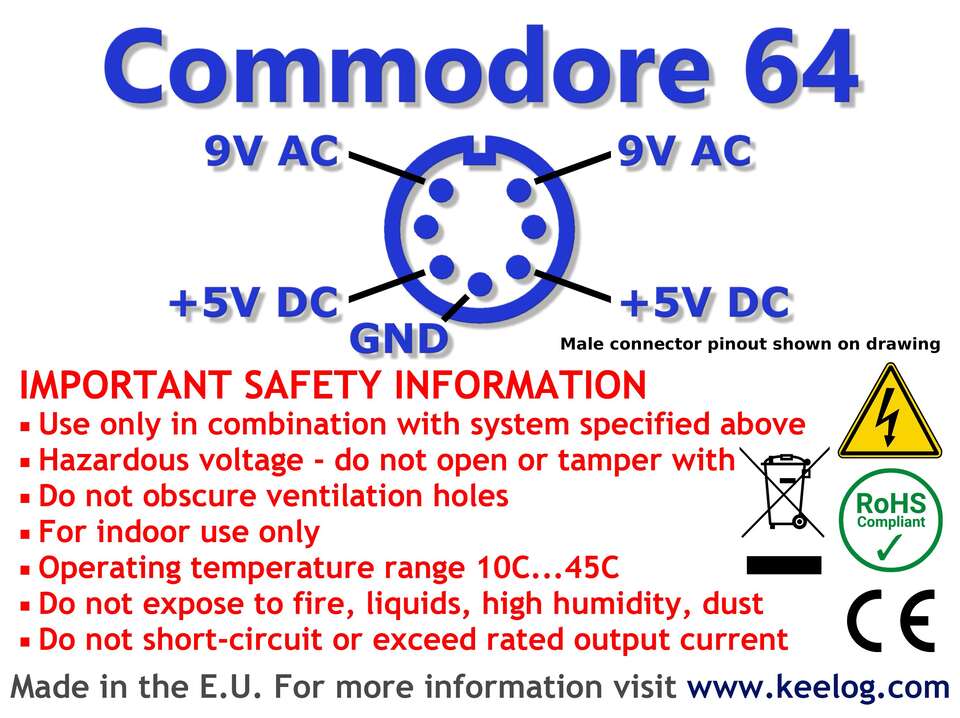 C64/VIC-20-strømforsyning