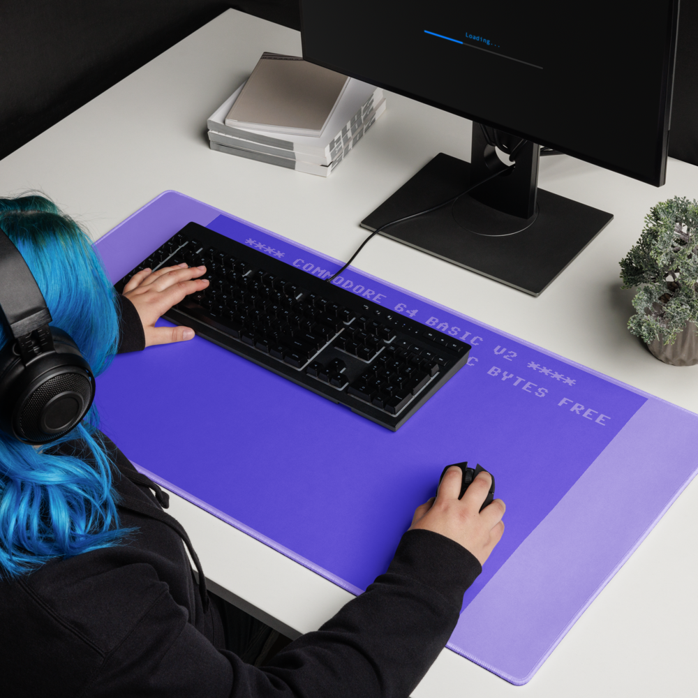 C64 BASIC Screen Gaming Mouse Pad