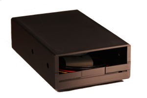 Greaseweazle v4.1 mounted in 3.5" drive enclosure