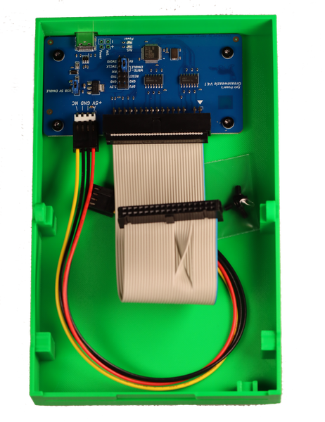Greaseweazle v4.1 mounted in 3.5" drive enclosure
