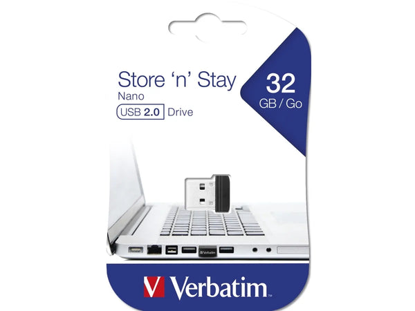 USB 2.0 Nano Flashdrive, 32 GB, Verbatim