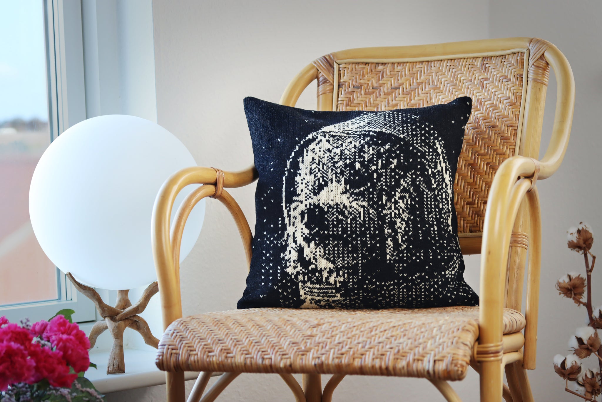 Astro Poodle Knitted Cushion Cover