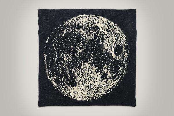 Moon Knitted Cushion Cover